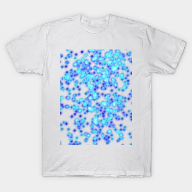 Blue glitter T-Shirt by lizajambalaya